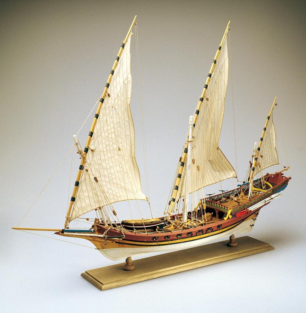 Xebec Wood Model Ship Kit - Wood Model Ship Kit - Bluejacket